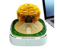 xowwyue Calendrier 3D - Calendrier de bureau 2026 en papier 3D détachable | Bloc-notes créatif pour Halloween, pendaison de crémaillère, vacances, adultes, étudiants, enseignants, chambre à coucher