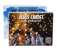 xowwyue Calendrier Jésus Christ,Calendrier Annuel 2025 | Agenda Spirituel Motivational pour Famille École Bureau Maison |