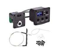 xowwyue Capteur pour Violon,Préampli avec Amplificateur 3 Bandes,Système Préampli Tuner avec écran LCD - pour Ukulélé, Guitare Basse, Violon Acoustiques et