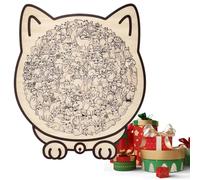xowwyue Casse-Tête Chat,135 Pièces Labyrinthe Éducatif | Puzzles en Bois pour L Éducation Et La Décoration,pour Tout-Petits Garçons Filles Préscolaire