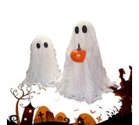 xowwyue Fantôme d'halloween,Figurine Fantôme d'halloween | 2 Pièces Décorations Éclairées Sculpture Gothique Festive pour Maison Fête Porche Extérieur Magasin Intérieur Bar Jardin