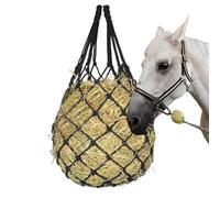 xowwyue Filets à Foin à Distribution Lente pour Les Chevaux - Sac d'alimentation Lente pour Chevaux - avec Filet À Friandises À Anneau Fixe pour Les Pâturages, Les Fermes, Les Cours, Les Chèvres, Les