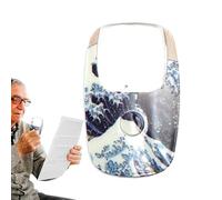 xowwyue Grande loupe 5X, loupe légère Pleine Page,Loupe de Poche éclairée 5X - Loupe portative avec lumière LED pour Lire, écrire, Livres, devoirs