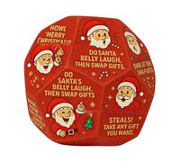 xowwyue Jeu De Dés D'échange De Noël pour Famille | Remplissage De Chaussette De Noël Dés D'échange du Père - Jeu Amusant pour Soirée en Famille Filles Garçons Femmes Fête Vacances Divertissement