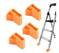 xowwyue Manchons d'Échelle | Accessoires D'échelle | 4 Pièces en Caoutchouc Antidérapant pour Protection et Stabilité, pour Cuisine, Maison, Extérieur, Garage et Sécurité