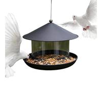 xowwyue Mangeoires pour Oiseaux Sauvages - Résistant Aux Intempéries Grande Capacité | Mangeoire à Oiseaux en Métal Accrochable Décoration Extérieure - pour Pinson Moineau Mésange Jardin Cour Porche
