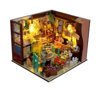 xowwyue Maquette De Maison Miniature DIY | Ensemble Puzzle Artisanal Très Petit | Kit De Maison Faites-Le Vous-Même | Pour la décoration de bureau, de dortoir, d'appartement, d'étagère, de salon et de
