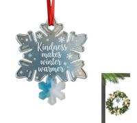 xowwyue Ornement de Noël en Verre de Mer - Ornement à Thème Côtier - Pendentif en Verre De Mer pour Arbre - pour Intérieur Extérieur Fêtes Rebords Fenêtre Réunions Chambre Salon