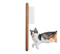 xowwyue Peigne de toilettage pour chats, peigne dématée pour animaux de compagnie | Dispositif de décharge de cheveux de cheveux Puppy,Peigne d'épilation compacte légère léger pour animaux de