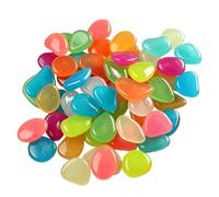 xowwyue Pierres Lumineuses | 30/50 Pièces Galets Colorés Imperméables,Pierres Lumineuses De Jardin,Pour Aménagement Extérieur, Patio, Chemin, Aquarium, Pots De, Jardin, Arrière-Cour, Décoration