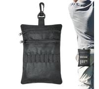 xowwyue Sac Pochette de Golf | 20x14cm Poches Équipement À Fermeture Éclair Multi-Couches - Porte-Pochette pour Accessoires de Golf | pour Adultes Amateurs Famille Amis Professionnels Passionnés