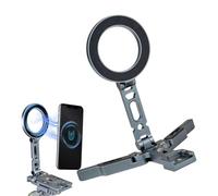 xowwyue Support Magnétique Téléphone - Support Pliable pour Bureau avec Base Rotative 360 Degrés | Monture Caméra À Rotation 360 Degrés pour Extérieur, Salle De Sport, Voiture, Voyage,