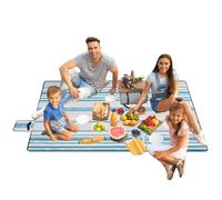 xowwyue Tapis de Camping | Tapis Extérieur - 198X198 cm Anti-Dérapant Pliable avec Poignée pour Camping-Car Appartement Terrasse Intérieur Piscine Jardin Vacances Balcon
