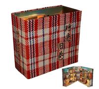 xowwyue Trousse de Coin Livre - Coin de Livre Simple avec Cache Anti-poussière Transparent | Tridimensionnel Booknook Bookshelf Insert Decor LED Lifelike Building Furniture Decoration