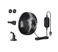 xowwyue Ventilateur USB pour Voiture,Rafraîchisseur de Siège Auto Arrière | Accessoire Auto Rechargeable USB avec Ventouse Rotatif à 360 Degrés pour Camion Camping-Car Appui-Tête