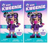 XOX KWEENIE Collection Fearless Kweens Figurine Premium et Vitrine, Jouet à Collectionner de 10 cm, 13 à Collectionner avec édition limitée, Pack mystère, Chaque Kween est Unique (Lot de 2)