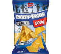 XOX Party Tacos Sel Chips de maïs croustillantes et savoureuses avec sel 500g