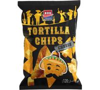 XOX Tortilla Chips Cheese Chips de maïs au goût de fromage Paquet de 120g