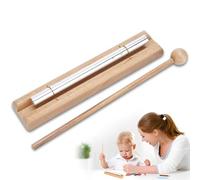 XOXVURI 1 Pièce Energy Chime Carillons De Percussion Carillon Solo De Méditation Carillon À Main En Bois Avec Maillet Instrument À Percussion Tonalité Energy Chime Pour Prière Yoga Guérison