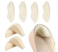 XOXVURI 2 Paires Coussinets en éponge Souple avec 2 paires Talonnette, pour Chaussures à Talons Hauts, pour Femmes, Afin d'Adapter les Chaussures à la Taille des Pieds(Peau)