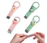 XOXVURI 4 Pièces Coupe Ongle Bebe Kids Nail Clipper Baby Nail Clipper Nail Care Cartoon Cute