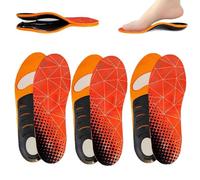 XOYHFQ Orthoflexx Arch Support Orthotics, Orthoflexx High Arch Support Orthotics, High Arch Support Insoles Upgraded Version, Plantar Fasciitis Arch Support Insoles Inserts Women Men (3pairs,M)