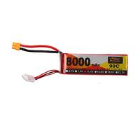 XOYIXOYI Batterie Lipo 11,1 V 8 000 mAh 90C 3S haute performance, pour camion drone voiture RC avec connecteur XT60, longue durée de vie, design avec étui rigide