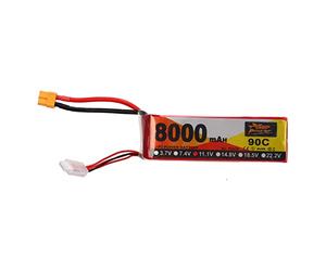 XOYIXOYI Batterie Lipo 11,1 V 8 000 mAh 90C 3S haute performance, pour camion drone voiture RC avec connecteur XT60, longue durée de vie, design avec étui rigide