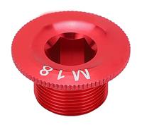 XOYIXOYI Boulon de bras de manivelle, pour M590 M596 M661 SLX XT Hollowtech II, alliage d'aluminium usiné CNC, résistant à la poussière et à l'eau, avec schéma d'installation et (Rouge)