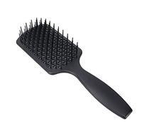 XOYIXOYI Brosse à cheveux pour tous types de cheveux, design ergonomique, antistatique, massage du cuir chevelu, démêlant, pour XoYixoYi (Noir-carré)