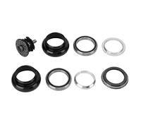 XOYIXOYI Casque, Alliage d'aluminium léger, Écrou étoile Haute résistance, Double roulements, pour Tube de 34 mm, pour Accessoires de Fourche de vélo, Installation Facile (Noire)