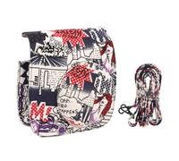 XoYixoYi Étui de protection instantané en cuir PU style bande dessinée 14 x 13 x 6 cm pour Fuji Mini 8 9