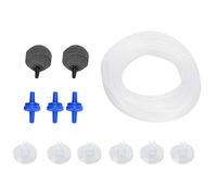 XOYIXOYI Kit d'accessoires pour pompe à air d'aquarium avec ventouse, pierres à bulles, clapets anti-retour, kit complet pour la plupart des aquariums