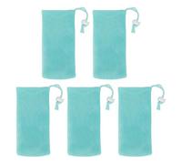XOYIXOYI Lot de 5 sacs économiseurs de savon de qualité supérieure, pochette en maille durable, fermeture à cordon, pour le stockage du savon artisanal, pour un séchage rapide et une exfoliation de la