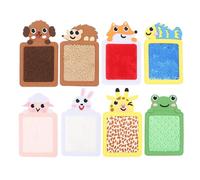 XOYIXOYI Lot de 8 tapis sensoriels - Tapis d'activité sensorielle - Panneau mural tactile - Carreaux de sol texturés assortis - Jouet interactif pour enfants