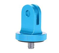 XoYixoYi Mini adaptateur de trépied 1/4 en alliage d'aluminium pour caméra d'action vidéo, bleu, Décontracté