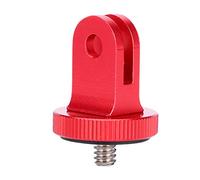 XoYixoYi Mini adaptateur de trépied 1/4 en alliage d'aluminium pour caméra d'action vidéo, Rouge, Décontracté