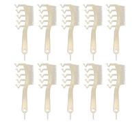 XOYIXOYI Peigne de coiffure pour XOYIXOYI, design à paillettes double face, poignée ergonomique en arc, matériau ABS, outil portable pour partie de cheveux pour salon de voyage à (Or pailleté)