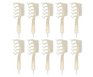 XOYIXOYI Peigne de coiffure pour XOYIXOYI, design à paillettes double face, poignée ergonomique en arc, matériau ABS, outil portable pour partie de cheveux pour salon de voyage à (Or pailleté)