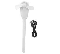 XOYIXOYI Petit ventilateur Portable électrique polyvalent, refroidisseur multifonctionnel portatif, Rechargeable par USB (Blanche)