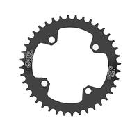 XOYIXOYI Plateau de vélo, Conception étroite et Large en Alliage d'aluminium léger, pour la Route, Chute de chaîne réduite, stabilité et Confort améliorés (Noire)