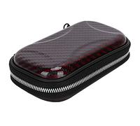 XOYIXOYI Portefeuille à Fermeture éclair en Fiber de Carbone, Sac Multi-Usage pour Carte d'identité et de crédit, 13x8x3,5 cm (Rouge)
