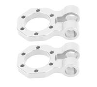 XOYIXOYI pour chenille RC, crochet de remorque en alliage d'aluminium, installation facile, durable, pour modèle de voiture à l'échelle 1/10, support de pare-chocs avant ou (Argent)