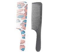 XOYIXOYI Pour Coupe de Cheveux en Coin, Peigne de Coiffure de Conception Ergonomique Courbée en S, Poignée Antistatique et Antidérapante, Dents Haute Densité pour Tous Les Angles