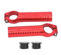 XOYIXOYI pour vélo de montagne, conception creuse dure T6 traitée thermiquement, poignée antidérapante à oxydation anodique, guidon ergonomique confortable avec prise amovible ((rouge))