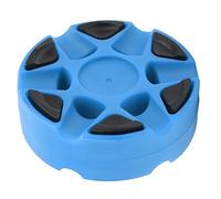 XOYIXOYI Roller Hockey Puck pour l'entraînement de Rue, Conception en Plastique Durable, Forme Unique pour Une Meilleure Rotation, côtés Plats Brillants, Conforme aux Normes (Bleu foncé)
