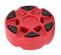 XOYIXOYI Roller Hockey Puck pour l'entraînement de Rue, Conception en Plastique Durable, Forme Unique pour Une Meilleure Rotation, côtés Plats Brillants, Conforme aux Normes (Rouge)