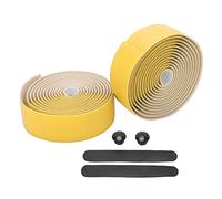 XOYIXOYI Ruban de guidon pour vélos de course, absorption des chocs, couche intérieure en EVA, en PU, adhésif inclus, léger, poignée antidérapante, kit d'installation facile (Jaune)