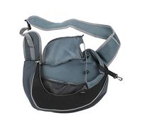 XOYIXOYI Sac de transport pour chats et petits chiens, bandoulière réglable, boucle de sécurité intérieure, maille respirante, design mains libres pour les voyages et les promenades en plein air (noir