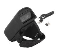 XOYIXOYI Scanner de codes-barres, appareil compact portable de doigt, Bluetooth sans fil, 5000 mémoires, pour IOS Android, reconnaissance d'identification efficace pour les grands